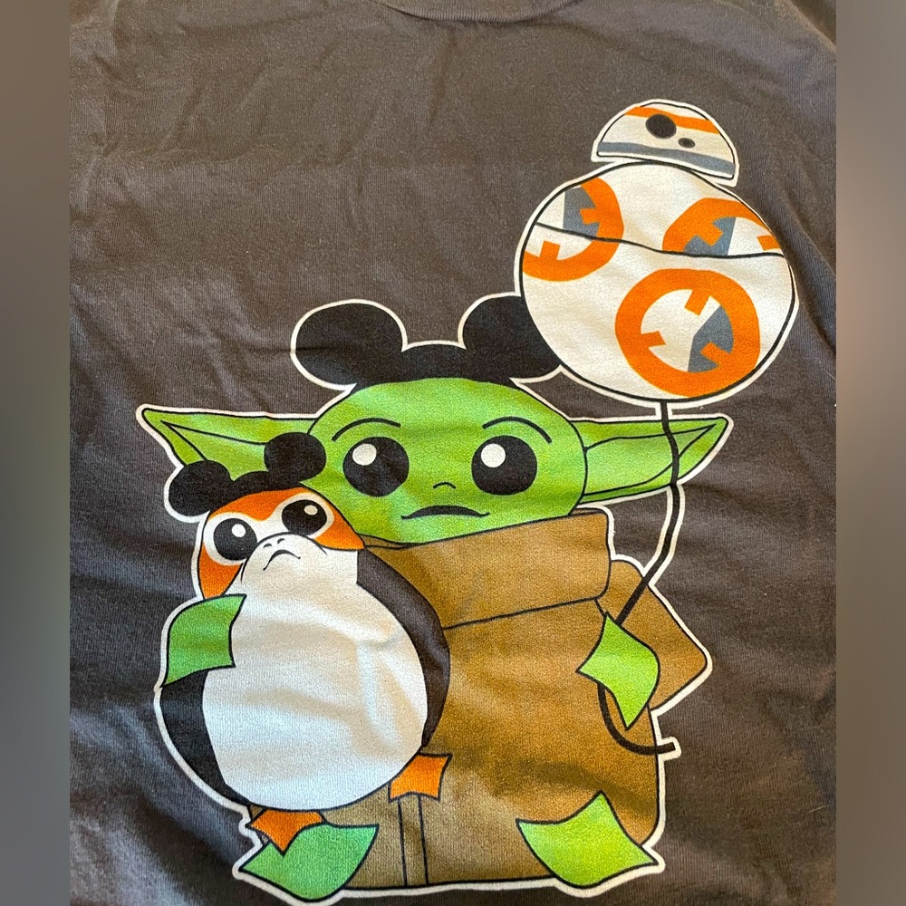 5$ ADD ON! Very unique custom made Grogu t-shirt